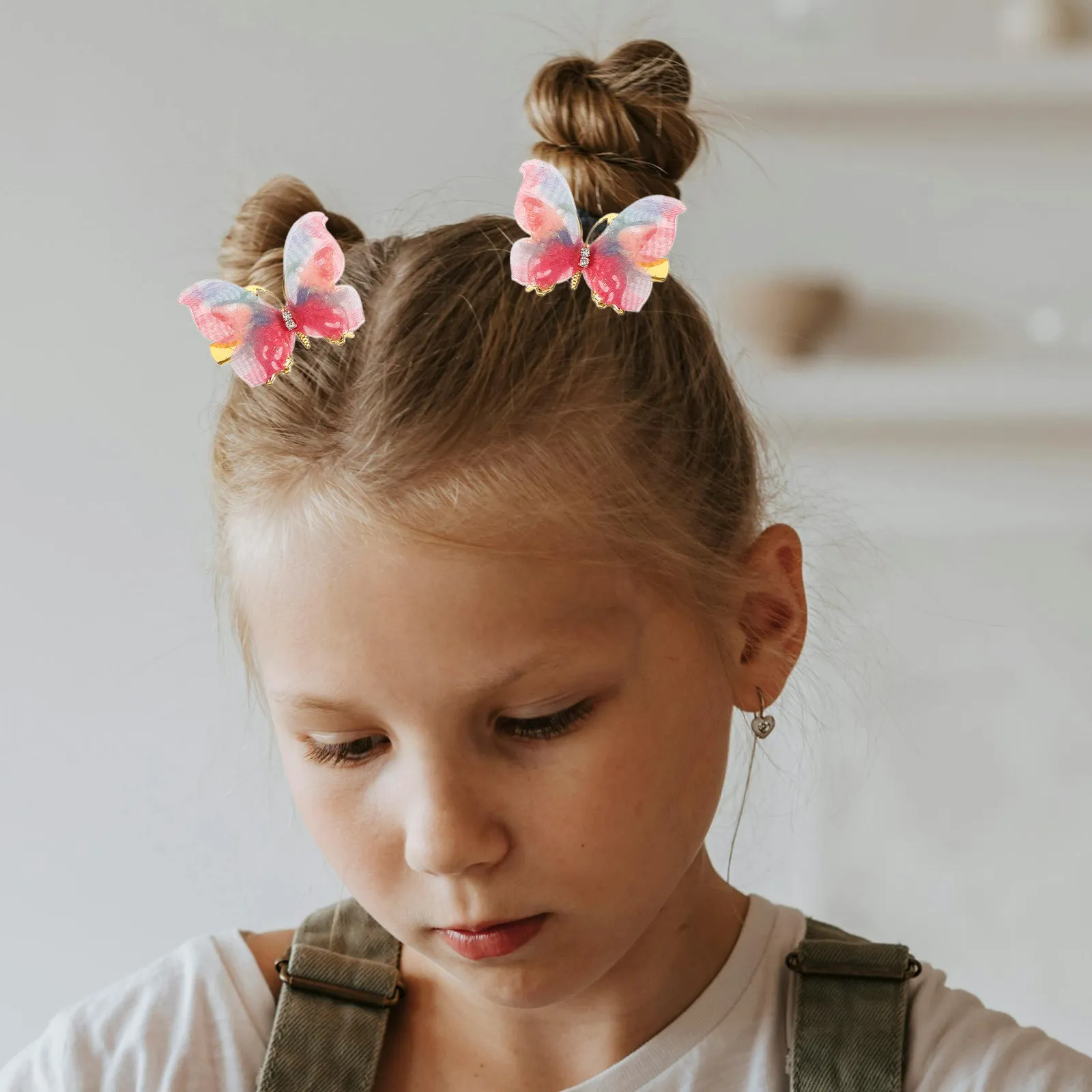 10Pcs Decorative Butterfly Hair Clips for Women Girls Hair Barrettes for Prom Parties Banquet Photography Elegant Styling Tool