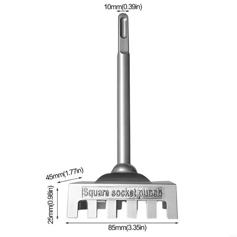 WXTC Square Hole Cutter Drill Bit Tool for 86 Type Socket Electric Box Installation