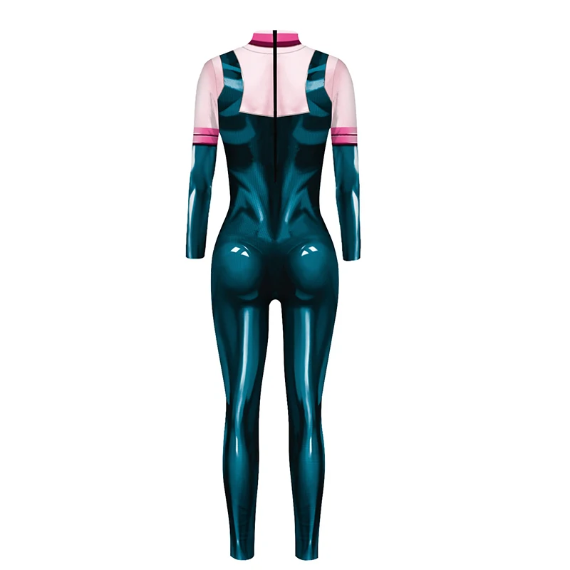 Anime OCHACO URARAKA Cosplay Jumpsuit Women Cosplay Costume OCHACO Romper XMAS New Year Party Bodysuit