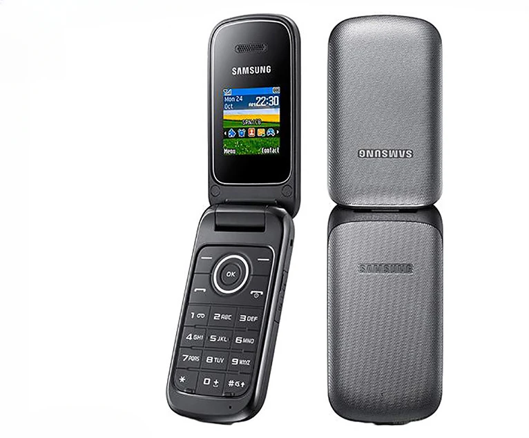 Samsung E1190 No Network in North America ＆ Australia Original  2G GSM 900 / 1800 Mobile Cell Phone 1.43'' Flip Cellphone.