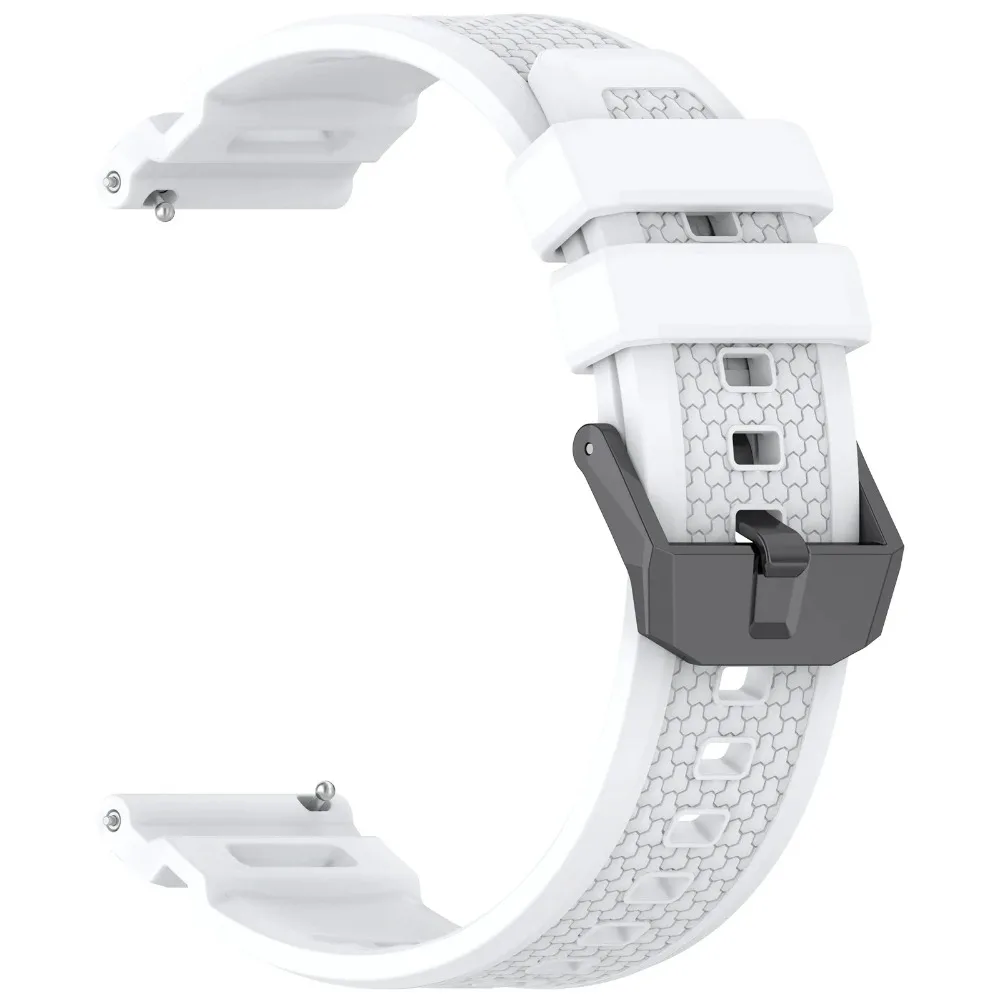 24MM Armor Pattern Silicone Strap For Garmin Venu X1Breathable Adjustable Accessories Belt For COROS APEX 4 46mm/Ticwatch Atlas