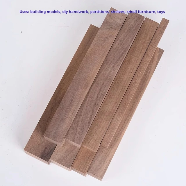 Black Walnut Wood Handmade DIY Carved Long Wooden Square Material Solid Wood Plank Supports Customized Sizes 6