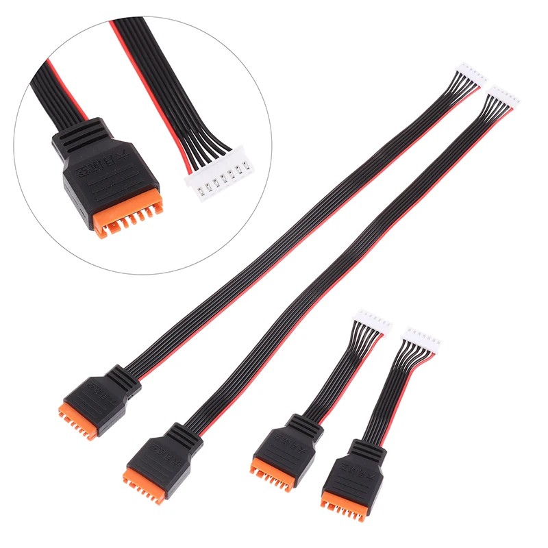 2Pcs/set Balanced Head Charger Extension Cable For 2-6S Lithium Batteries Suitable For HOTA A6 A12