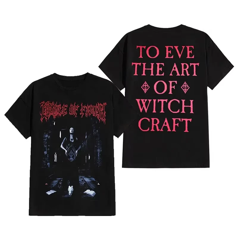 2026 Neues Cooles Best Cradle of Filth Band's Extreme Gothic Black Metal Rock Dark American Kurzarm-T-Shirt – Detail 5