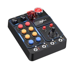 PXN Racing Simulator Central Control Box EURO Truck Simulator Gearbox RGB lighting effects American Truck Game Car Controller