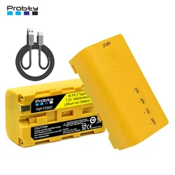Probty NP-F550 Battery USB-C Fast Charge Port for Camera Godox LED Video Light for NP-F Battery LED Light Panels Video Monitor