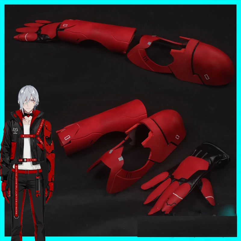 أنيمي Vtuber NOCTYX فولغور أوفيد تأثيري الدعامة درع اليد زي الهالوين التأثيري الدعائم اكسسوارات حجم واحد