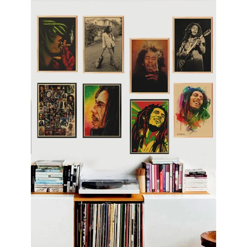Classic Retro Retro Wall Art Bob Marley Reggae Country Music Rock HD Oil On Canvas Posters And Prints Home Bedroom  Decor Gifts