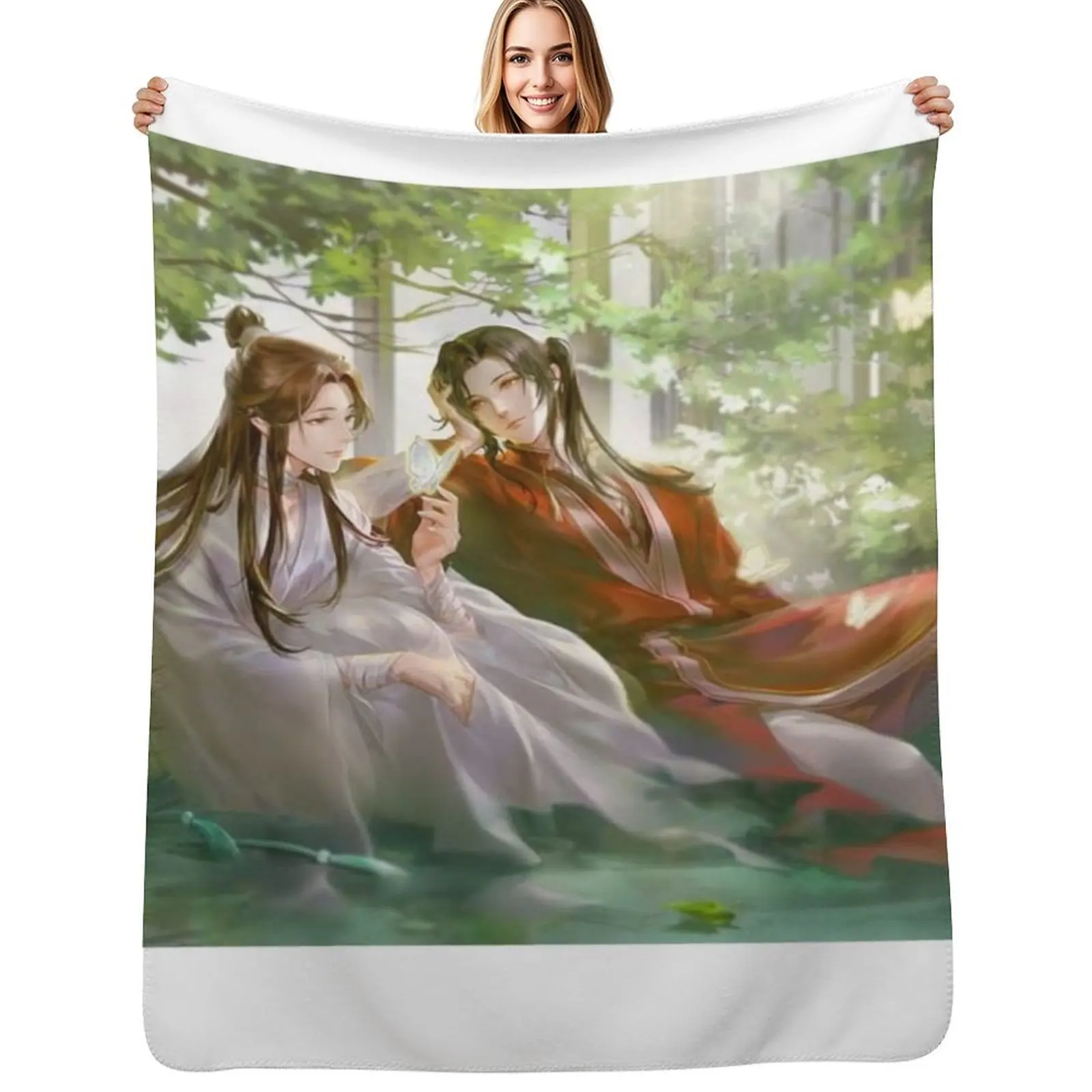 Heaven Official's Blessing Throw Blanket Cozy Throw Blanket for Bed Sofa Chair