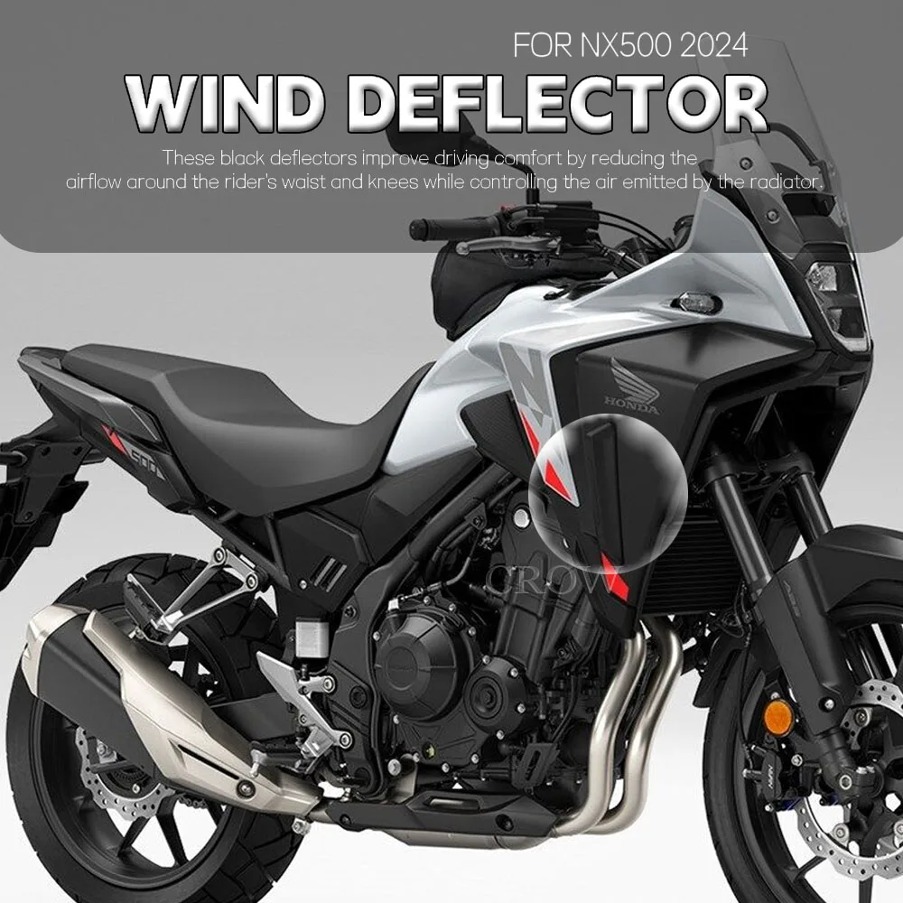 2024 NEW Motorcycle Accessories Deflector Wind Deflector Radiator For Honda NX500 NX 500 NX400 NX 400 2024