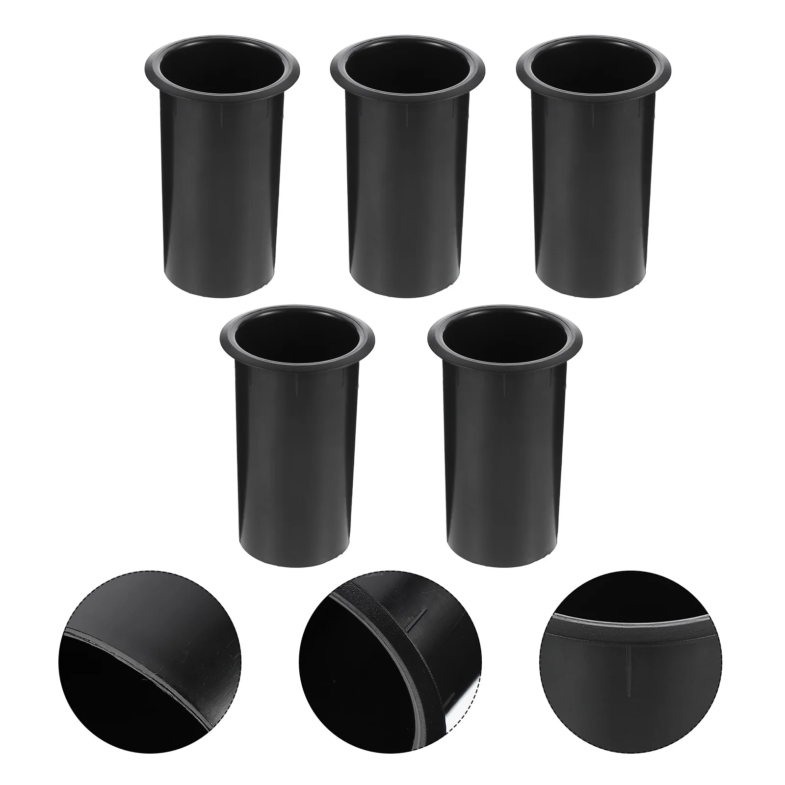 

5 PCS Sound Bar Subwoofer Tube Speaker Port Plastic Doss Black Replacement Supply