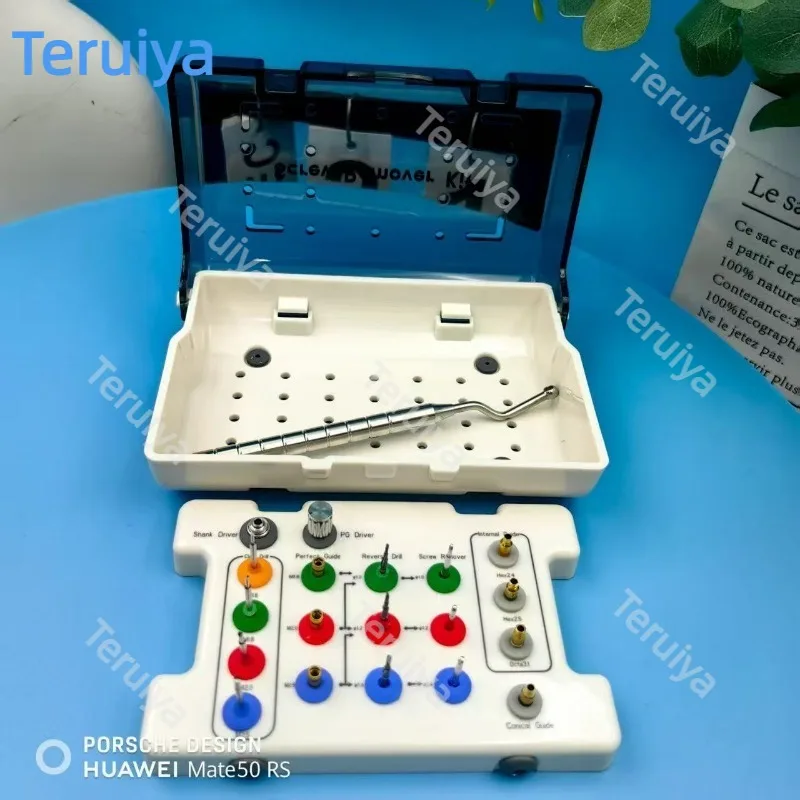 Dental Implant Broken Screw Removal Tool, Central Abutment Fractured Screw Extractor, Implant Failure Emergency Instrument