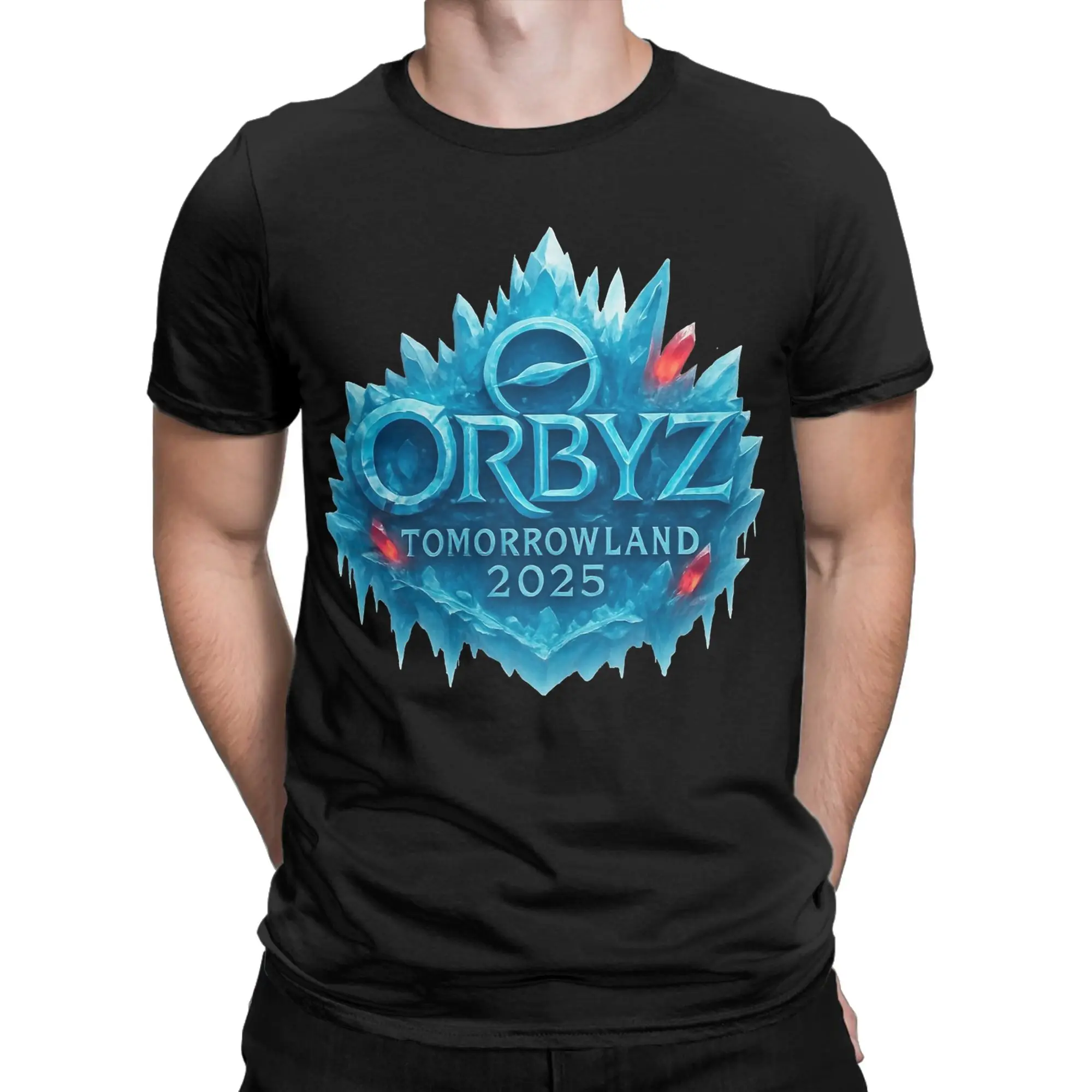 All Seasons Orbyz Tomorrowlands 2025 The Frozen Revelation T Shirt for Men Women  Pure Cotton T-shirts Short Sleeve Clothes