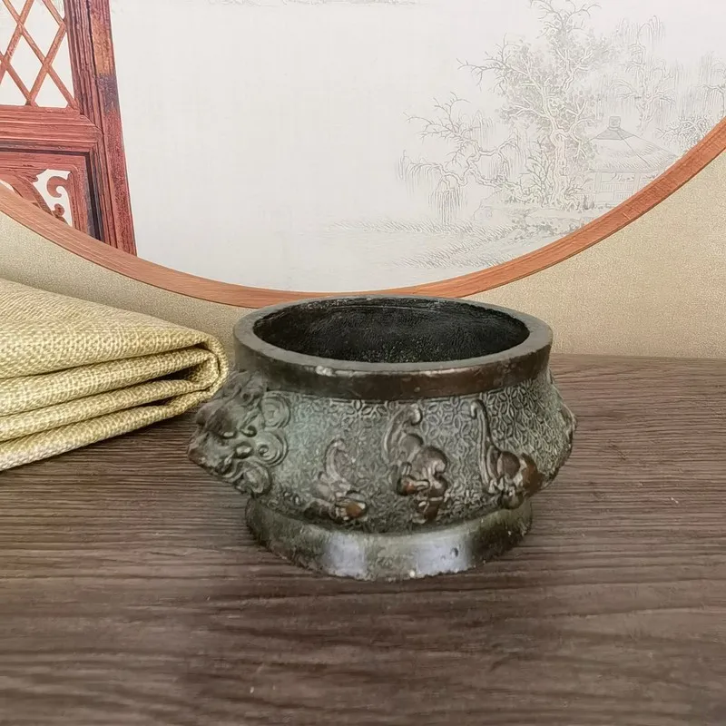 Twelve Zodiac Signs , Antique-, Double-Eared, Three-Legged, Xuan De Style, Mini Home Decor Incense Burner