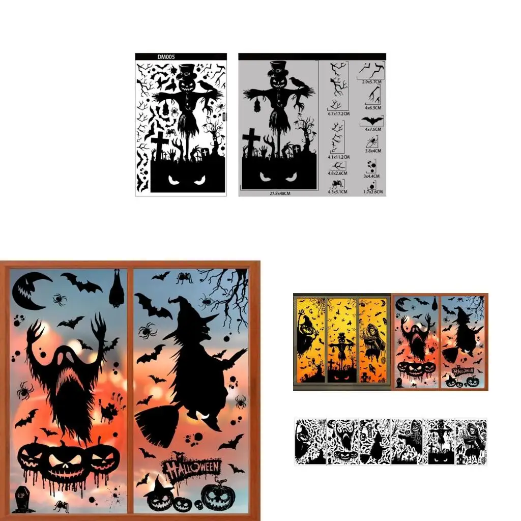 Large Skull Head Decal Car Stickers Funny Decal Waterproof Stickers Wall Sticker Decal for Halloween Party Decoration