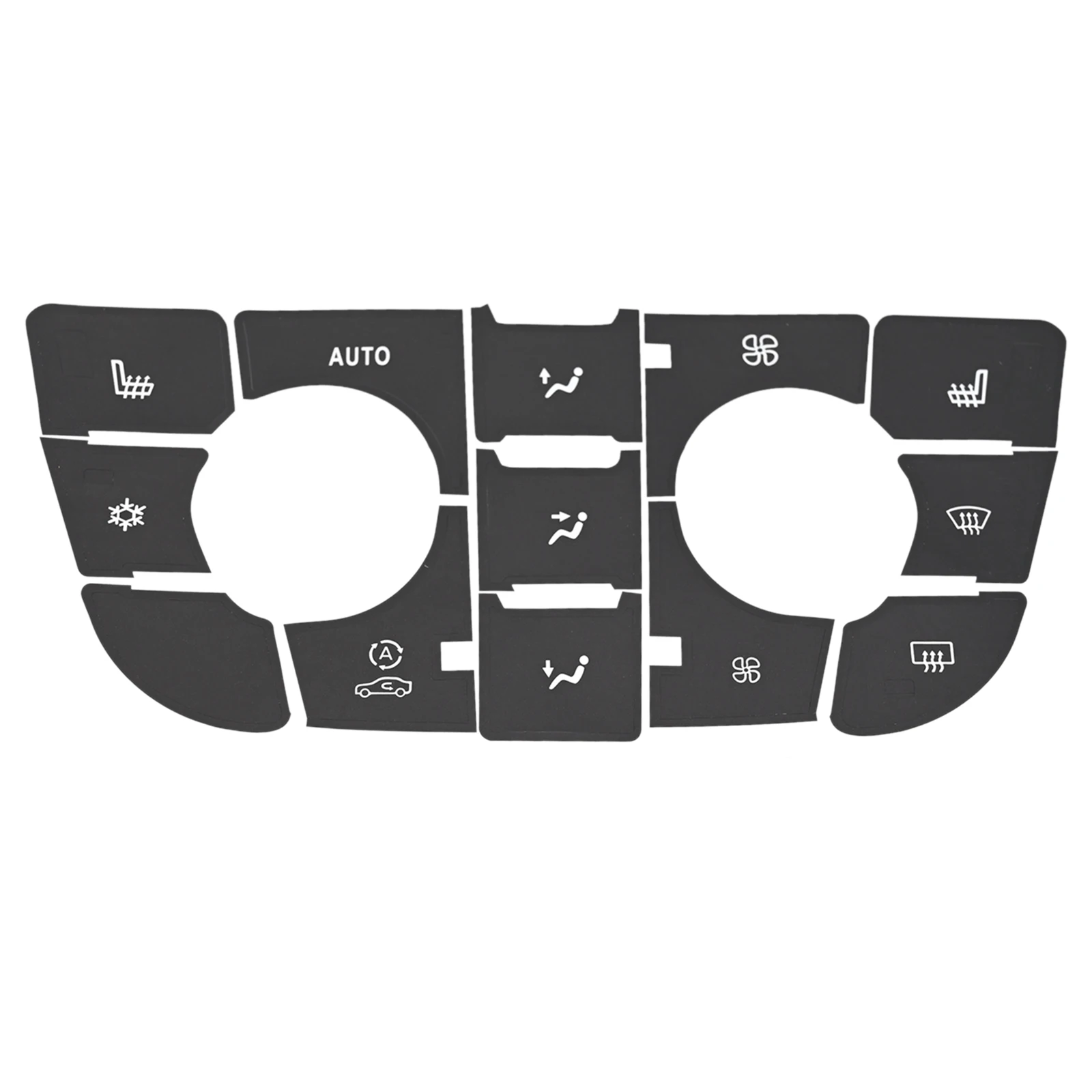 Dashboard Button Repair Sticker Kit for Opel and For Vauxhall Models Featuring Translucent Icons for Day and Night Visibility