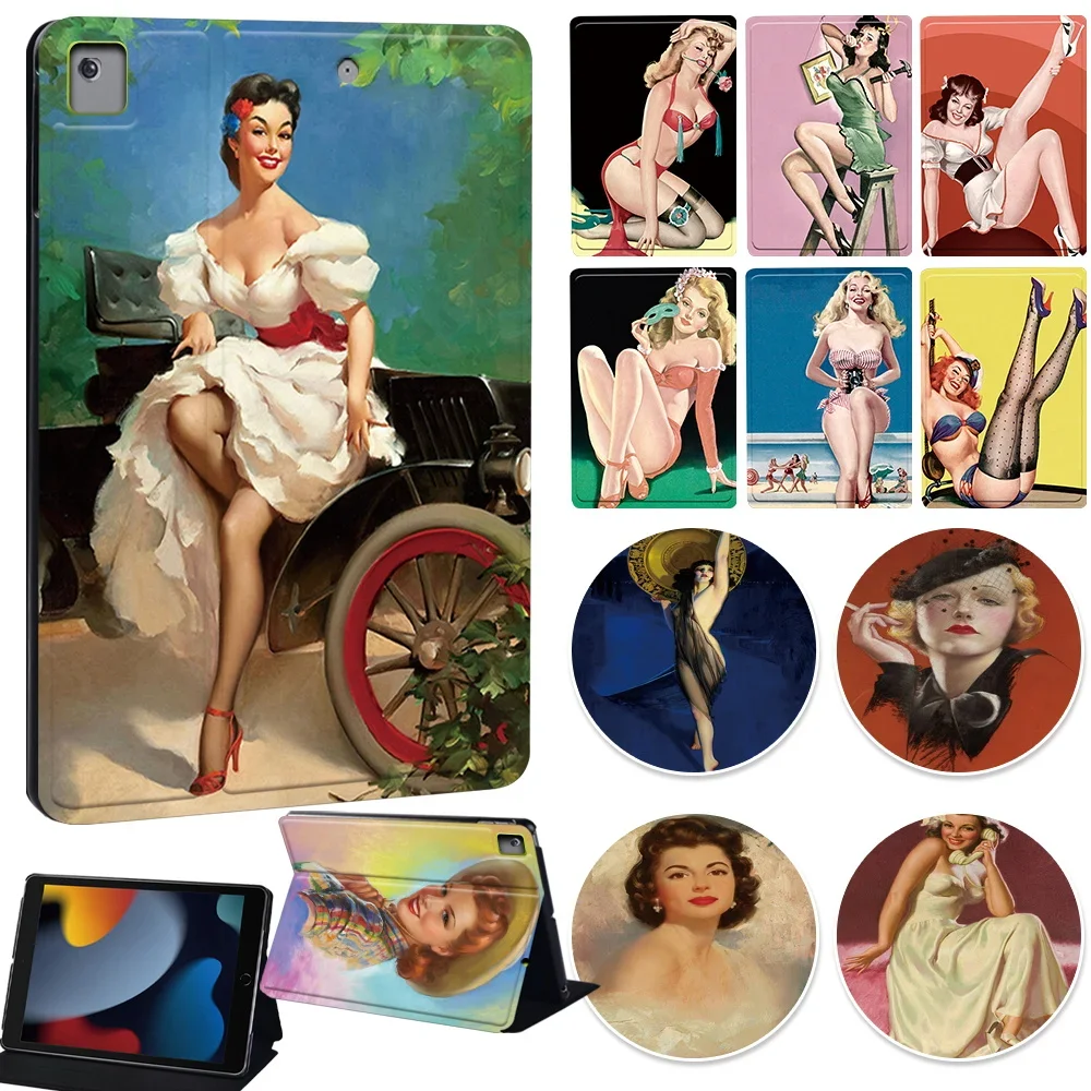 Tablet Shockproof Case for Apple IPad 10th 9th Case IPad  Mini 6 /IPad 7th 8th Gen/IPad Mini 4 5 6 Dust Protective Leather Stand