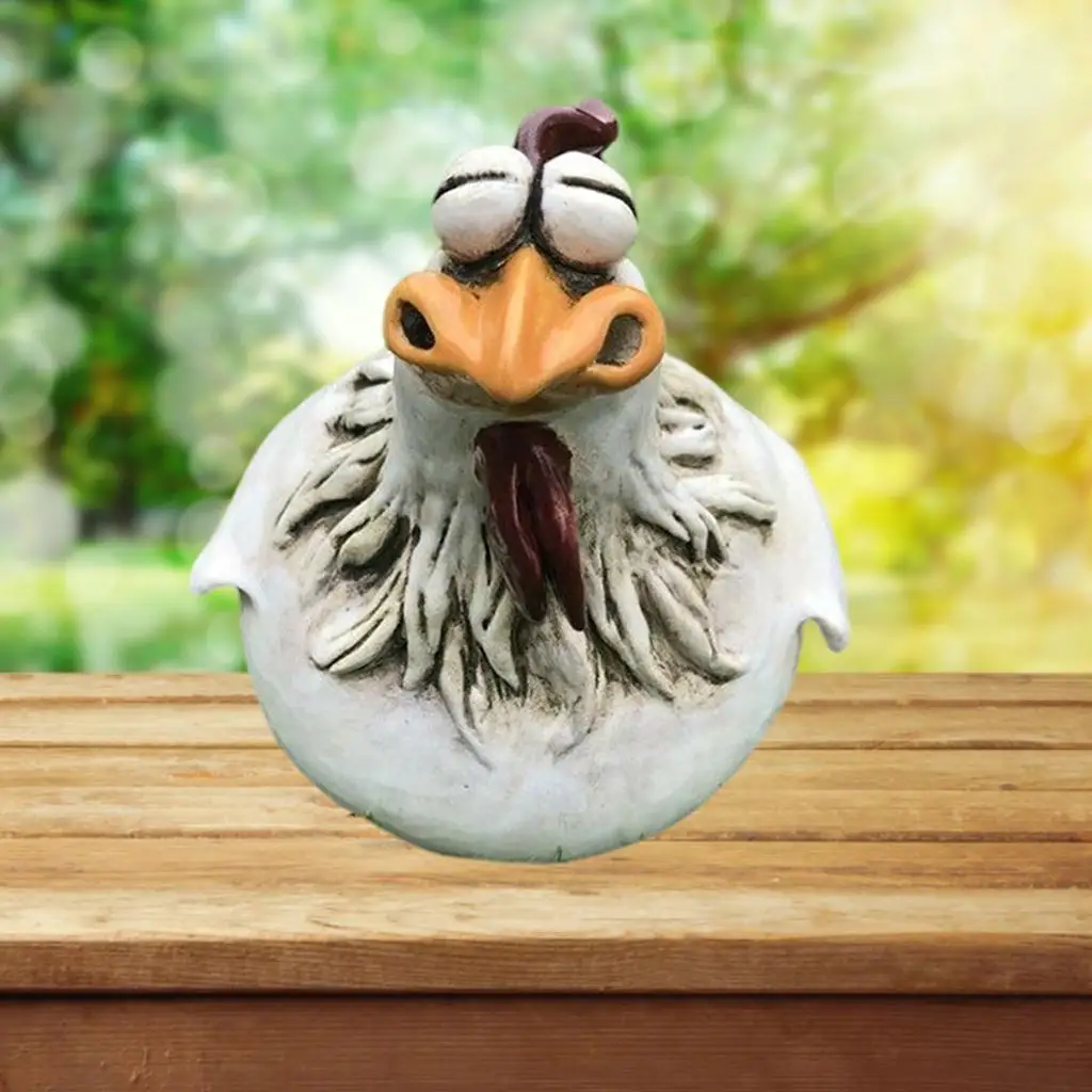 Statue Decoration Hen Sculpture Decorative Animal Home Patio