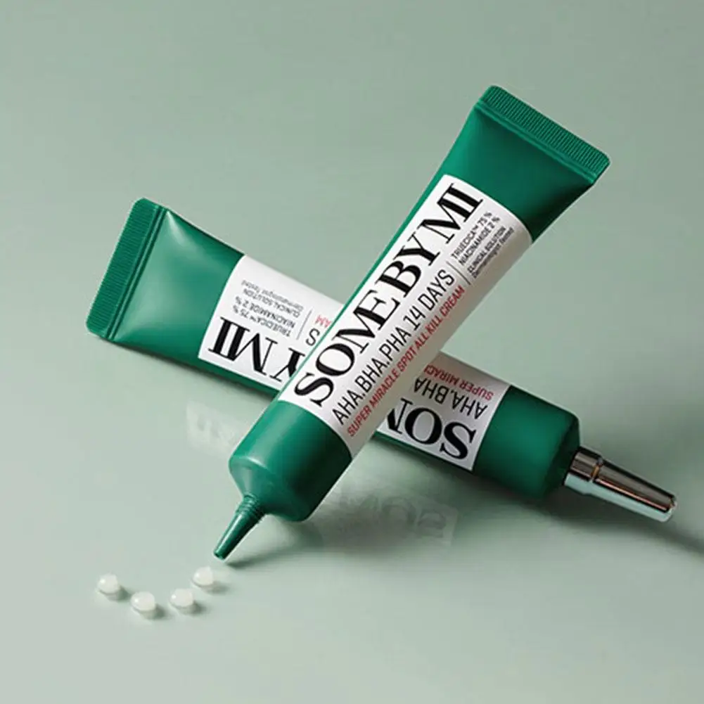 كريم تفتيح معجزة ليوم 14 يومًا من SOMEBYMI AHA BHA PHA معقد لإزالة ندبات حب الشباب وصيغة تصحيح التصبغ