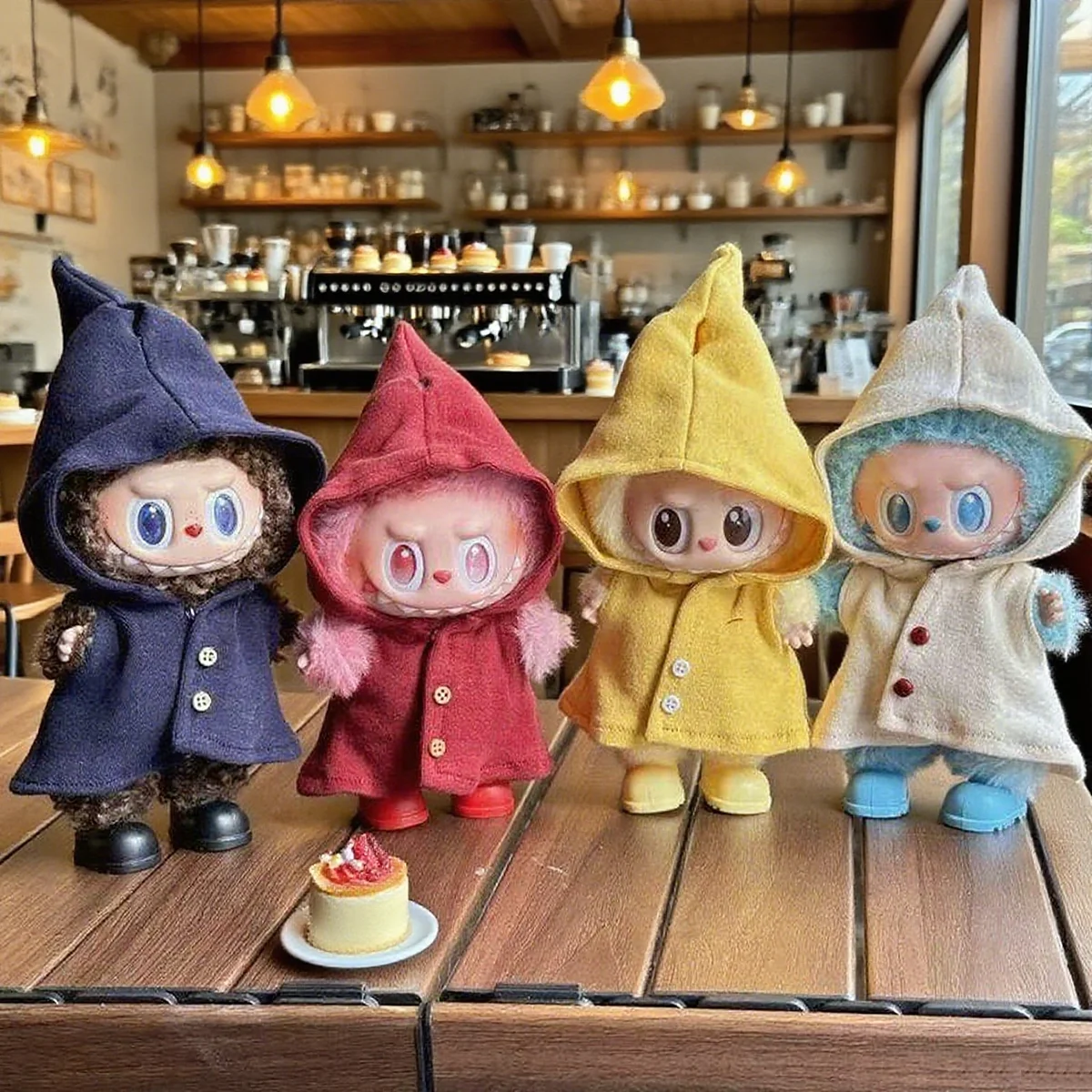 【بدون دمية】ملابس قزم جميلة ملابس دمى صغيرة تلبيس الزي لملابس زينة عيد الميلاد من Labubu