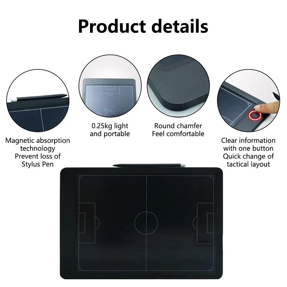 Premium Elektronische Coach Board Basketbal Voetbal Coaching 15-Inch Lcd Tactische Board Voetbal Basketbal Training Apparatuur Nieuw