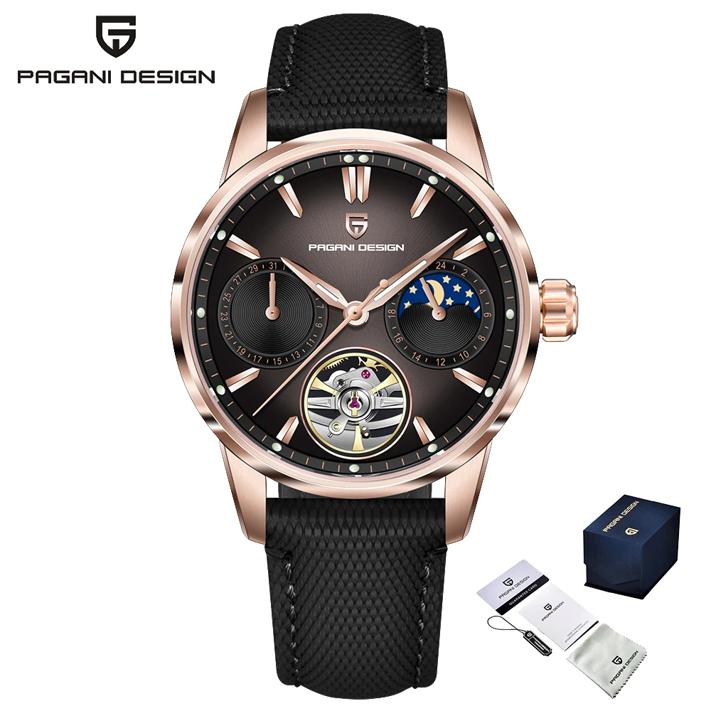 Pagani Design 2025 Nieuwe 41 MM Luxe Automatische Mechanische herenhorloge Roestvrij Staal 100 m Waterdicht Pilot Horloge reloj hombre
