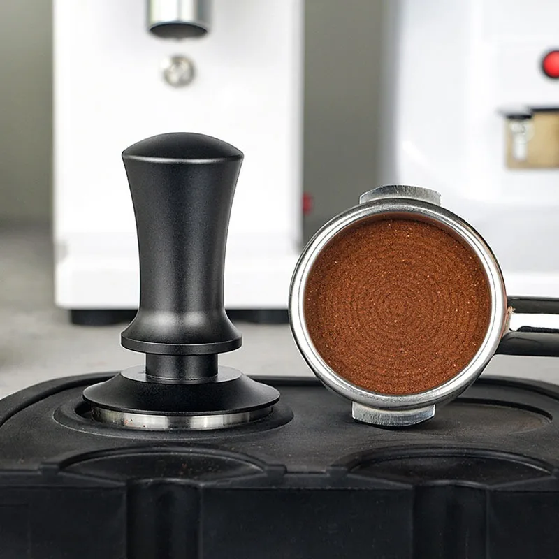 Coffee Machine Constant Pressure Stainless Steel Coffee Powder Press 51/58mm Horizontal Calibration, Press Down Espresso