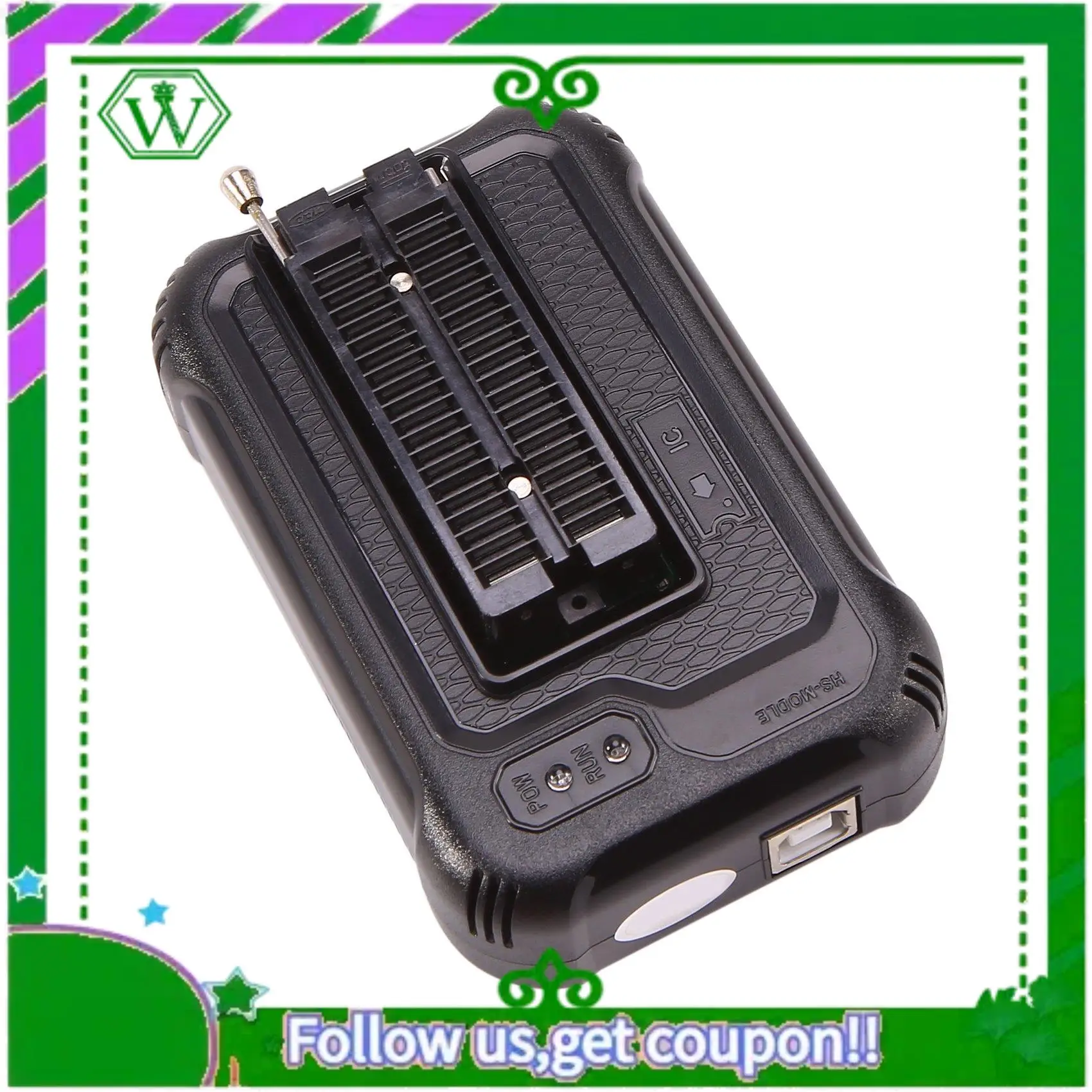 ABIK-Plastic Programmer Support 31000+ Ics For EPROM/MCU/SPI/Nor/NAND Flash/EMMC/ IC TESTER/ TL866CS TL866II