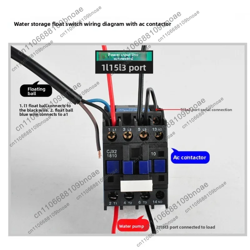 Tool High Temperature Resistant Liquid Level Sensor Float Switch, Plastic Type (0~0.5)Mpa, 0-60 ℃ 220, threaded connection