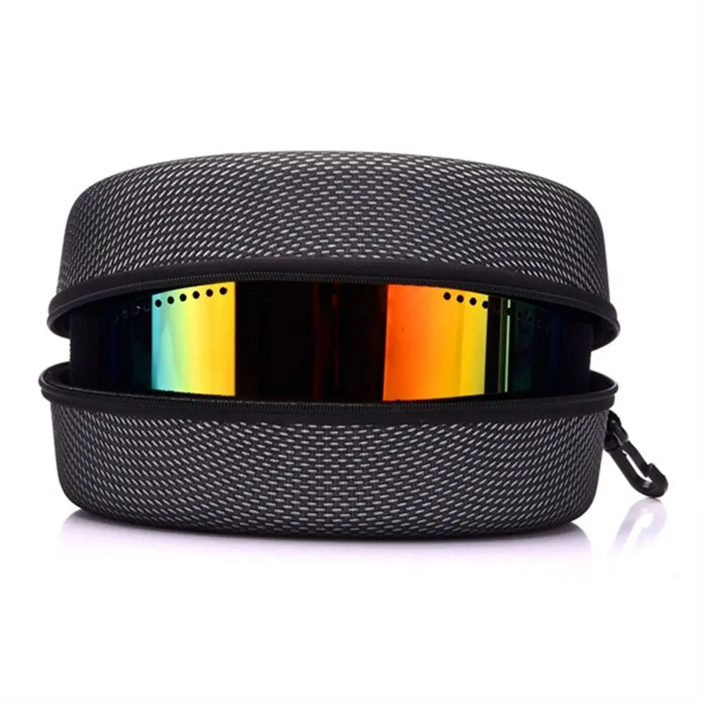 Outdoor Sports Glasses Bag Black EVA Zipper Snowboard Eyewear Case Skiing Goggles Box Ski Eyewear Case Sunglasses Carrying Case