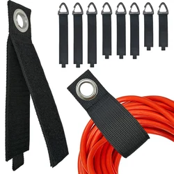 Extension Cord Holder Organizer Car Trunk Tool Heavy-Duty Hook Loop Storage Strap for House Basement RV Garage for Cables Winder