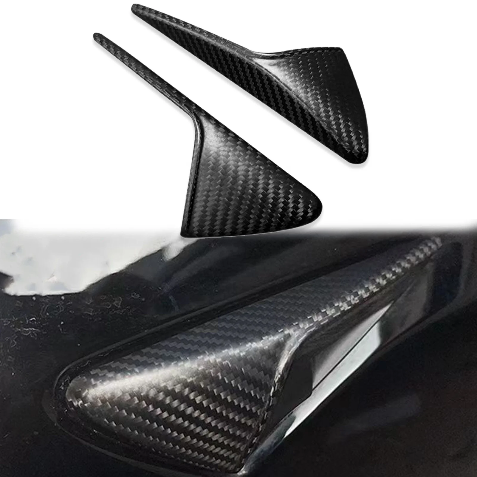 Wholesale Matte Carbon Fiber Side Fender Vents Cover Trim for Tesla Model 3 & Y