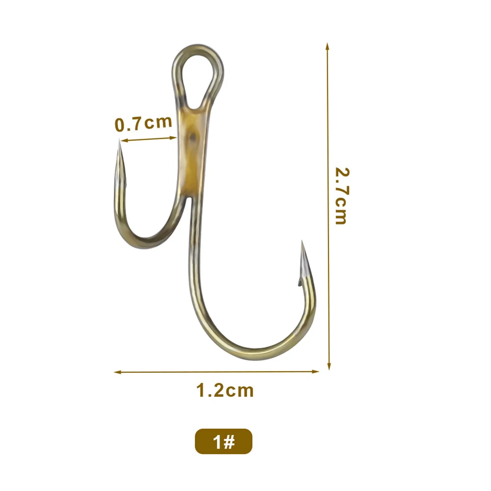 Spines And Big Eyes Golden Barbed Hook Package Product Name Pcs Package Content Pcs Double Fishing Hook Super Strong