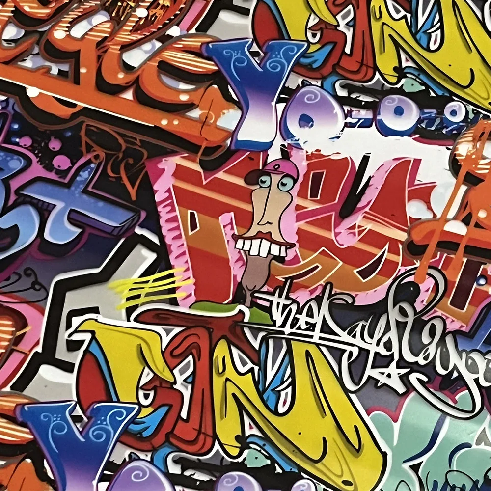 Hydro Dipping Films Width 50CM English Letters Graffiti Water Transfer Printing Film Aqua Transfer Printing