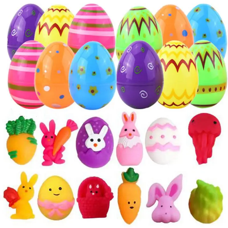 Basket Stuffers For Kids Easter Egg Children Toys Soft Basket Filler For Boys & Girls Cute Easter Toys For Party Favors Festival