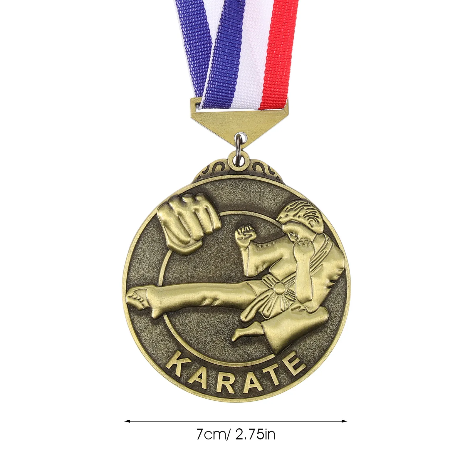 Premium Zinc Alloy Martial Competition Medal with Hanging Plaque for Judo Karate Events Competition Awards Display Decor