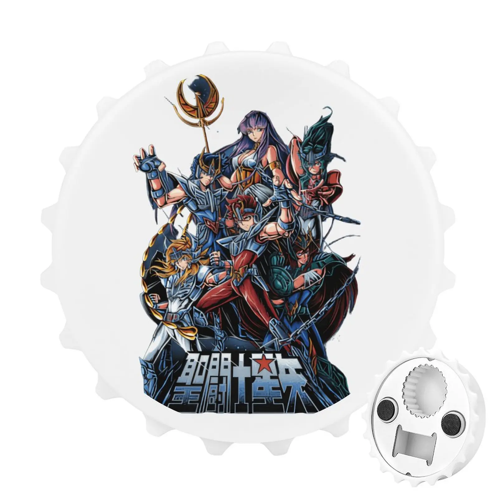 

Refrigerator Magnet Bottle Opener Magnetic Attraction Alloy Material Saint Seiya Pegasus Dragon Cygnus Andromeda Phoenix Goods