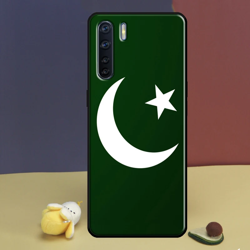 Pakistan Flag Banner Case For OPPO A78 A76 A96 A54 A74 A94 A5 A9 A31 A53 A15 A16 A17 A52 A72 A91 A93 A77 A57s