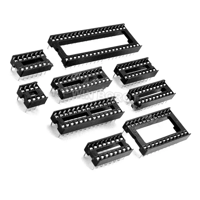 10 SZTUK Gniazda IC 2,54MM DIP6 DIP8 DIP14 DIP16 DIP18 DIP20 DIP28 DIP40 złącze pinowe Gniazdo DIP 6 8 14 16 18 20 24 28 32 40 pin — zdjęcie 3