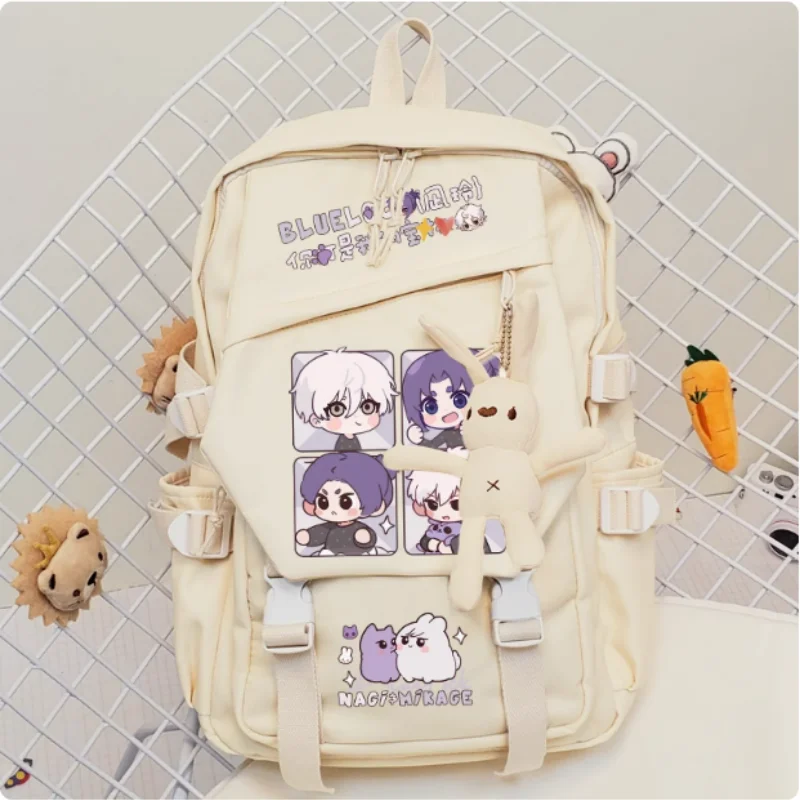 BLUE LOCK Mikage Reo Nagi Seishiro Schoolbag Backpack High-capacity Shoulder Bag Cosplay Travel Student Teenager Gift B1793