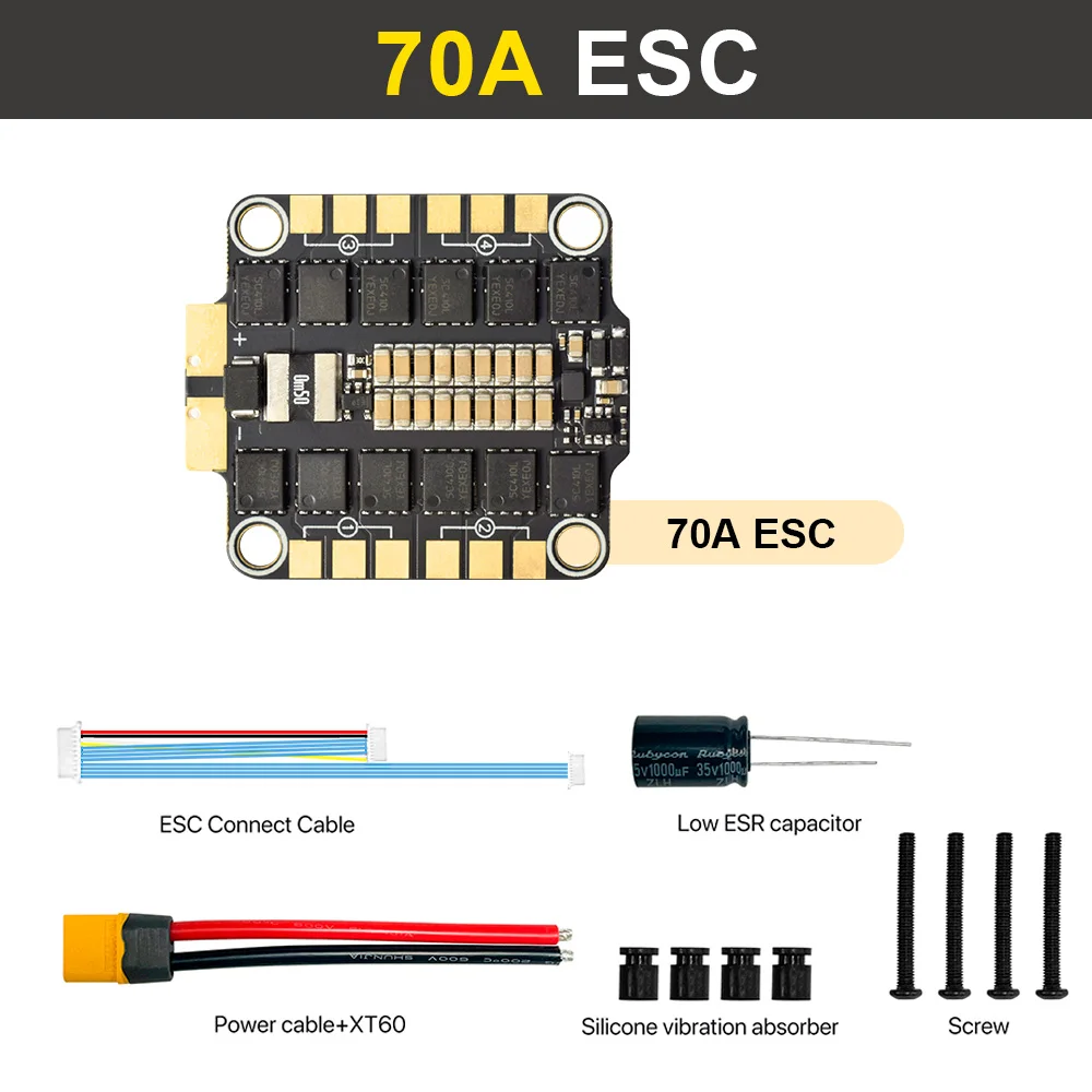 9IMOD H743 Flight Stack H743 Flight Control 4in1 70A/80A ESC 3-8S