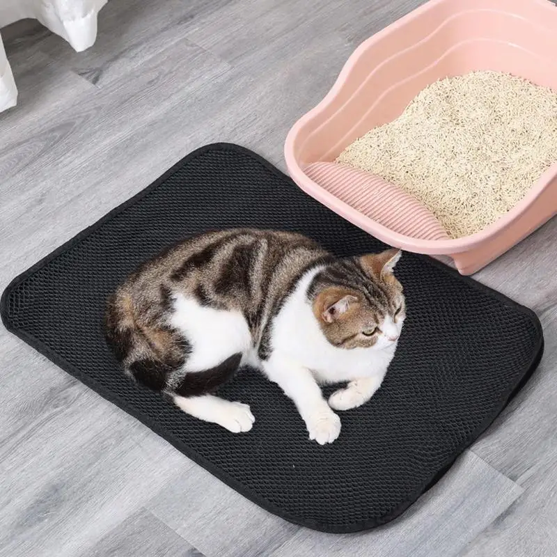 Litter Mat Urine And Water Proof Cat Litter Trapping Mat Litter Trap Mat For Scatter Control Litter Catcher Mat Cat Litter Box