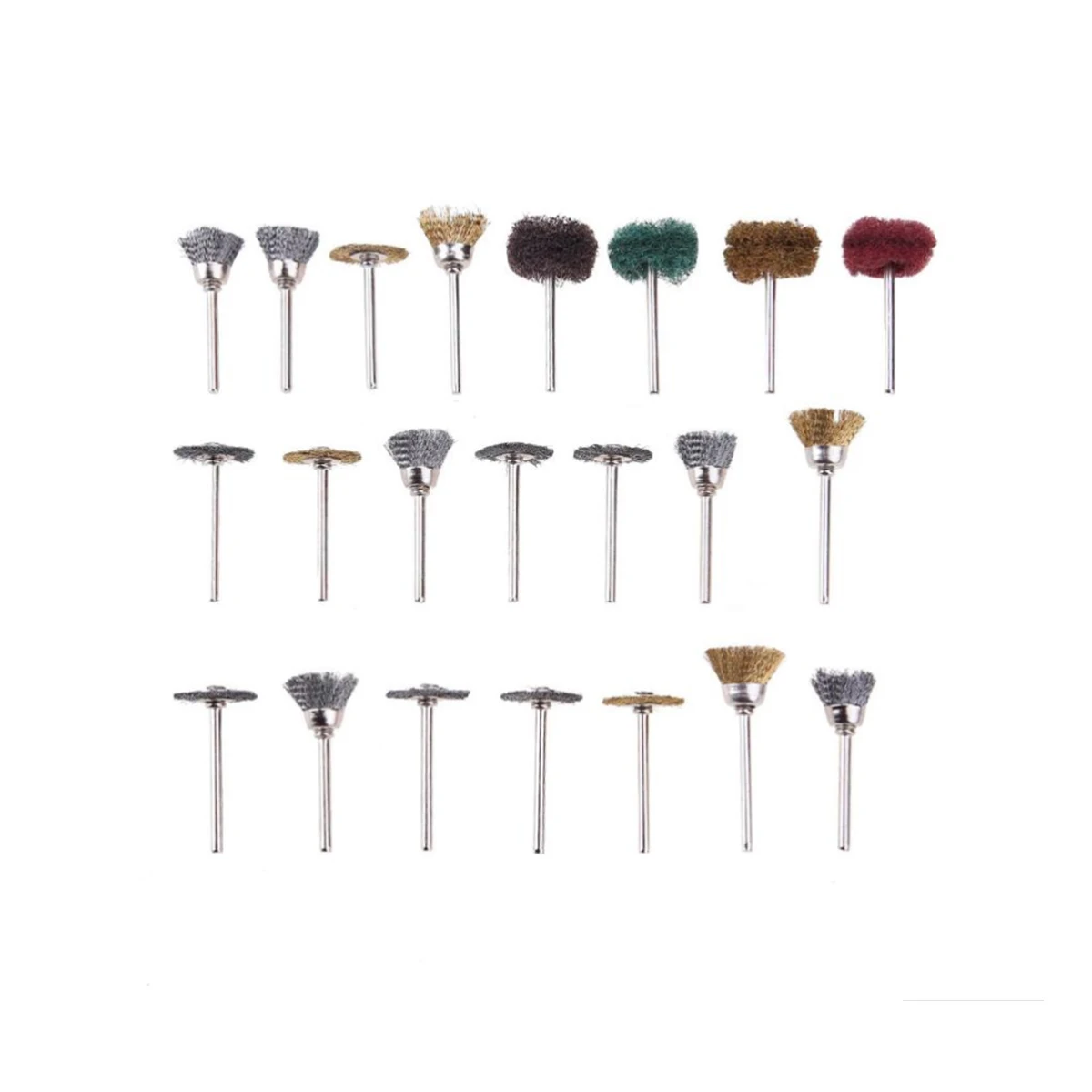 Kit d'accessoires pour outils rotatifs en métal, 340 pièces, pour meulage, polissage, 20x14x4cm, accessoires électriques, Jade, céramique, verre, bois, acier