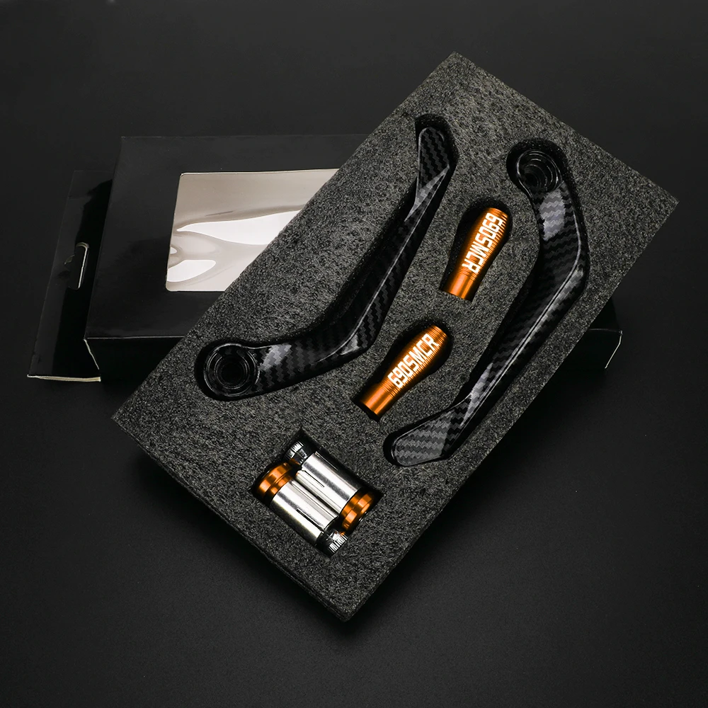 

For 690SMCR 2016 2017 2018 2019 2020 2021 690 SMCR 690smcr Motorcycle CNC Handlebar Grips Guard Brake Clutch Lever Protector