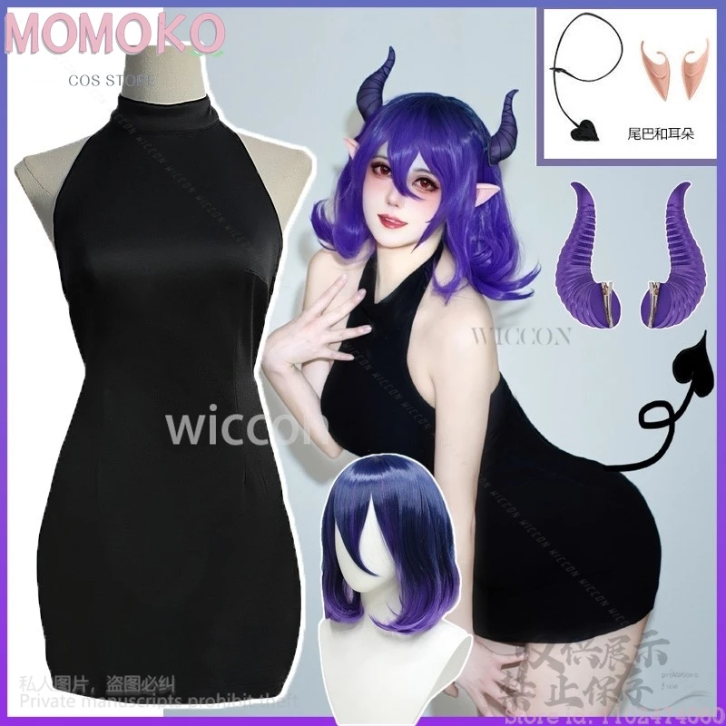 Anime Vermeil In Gold Cosplay Vermeil Costume Sexy Dress Halter Neck Backless Pullover Sleeveless Tail Horn Props Customized