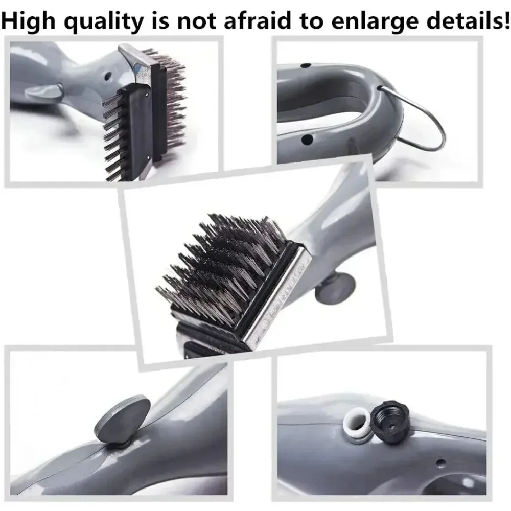 BBQ Grill Brush Water Spray Cleaning Brush Portable Stainless Steel Steam Grill Brush for Deep Cleaning BBQ Grill Kitchen Tool