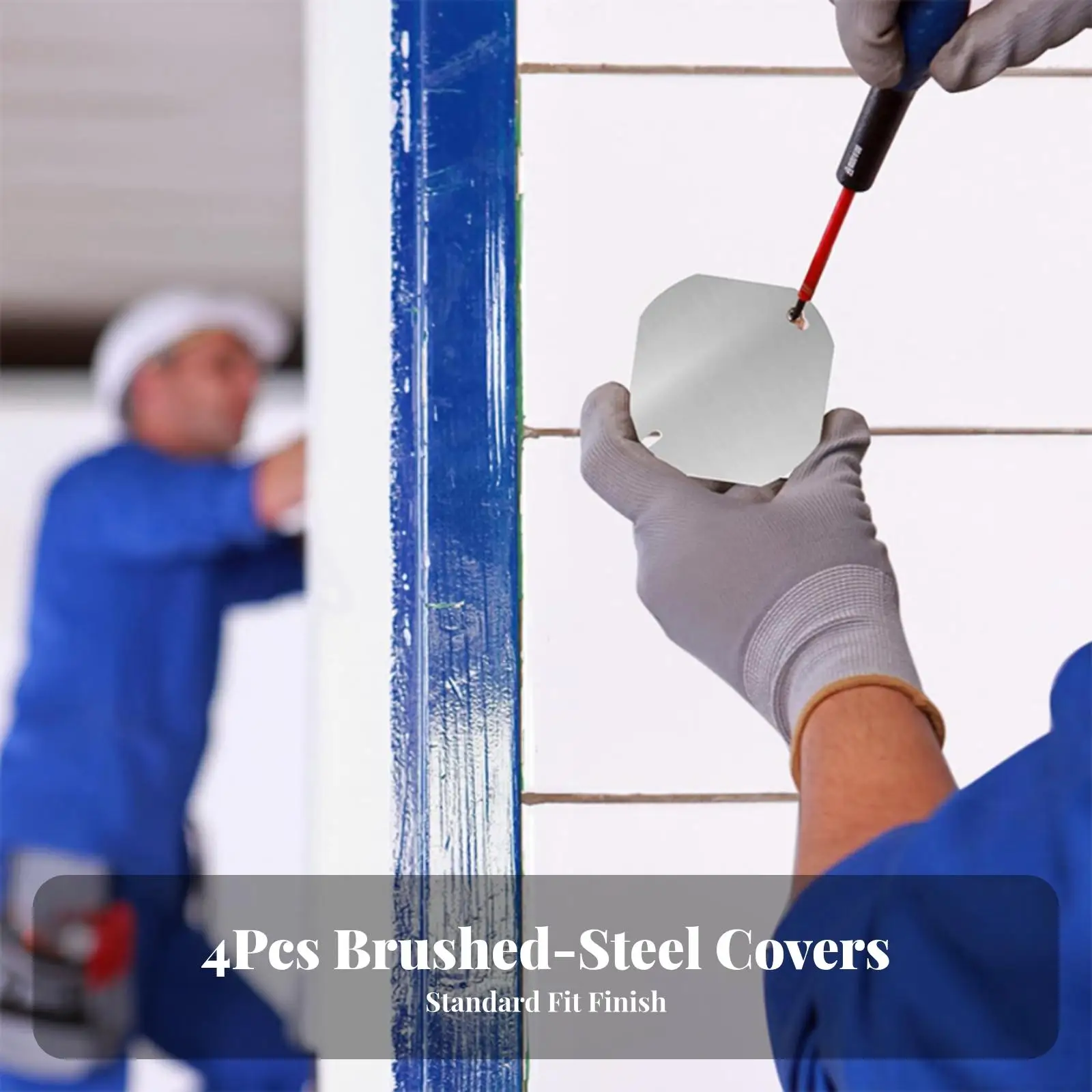 Steel Octagonal Electrical Box Cover Blank Plate for Standard Junction Box Wall Mounted Dust Moisture Shield
