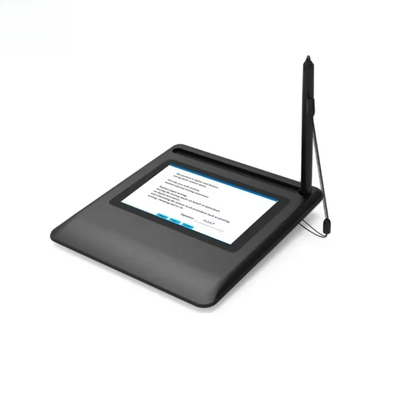 Electronic signature tablet paperless signature device, with stylus real-time signature programmable development