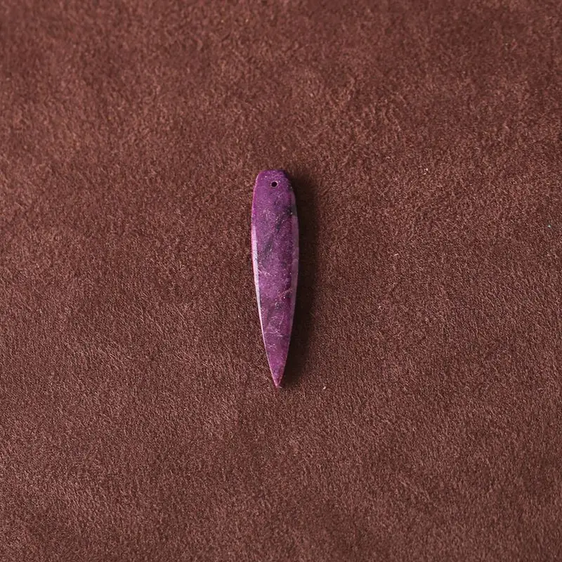 

Бусины-подвески из натурального африканского фиолетового камня, просверленные спереди, 40x8x4 мм, 1,7 г, элегантный аксессуар для женщин