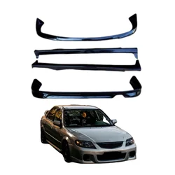 Wide Body Kit for Mazda Familia ,the Pp Auto Body Systems Includes Front Rear Bumper Lip,Side Skirt